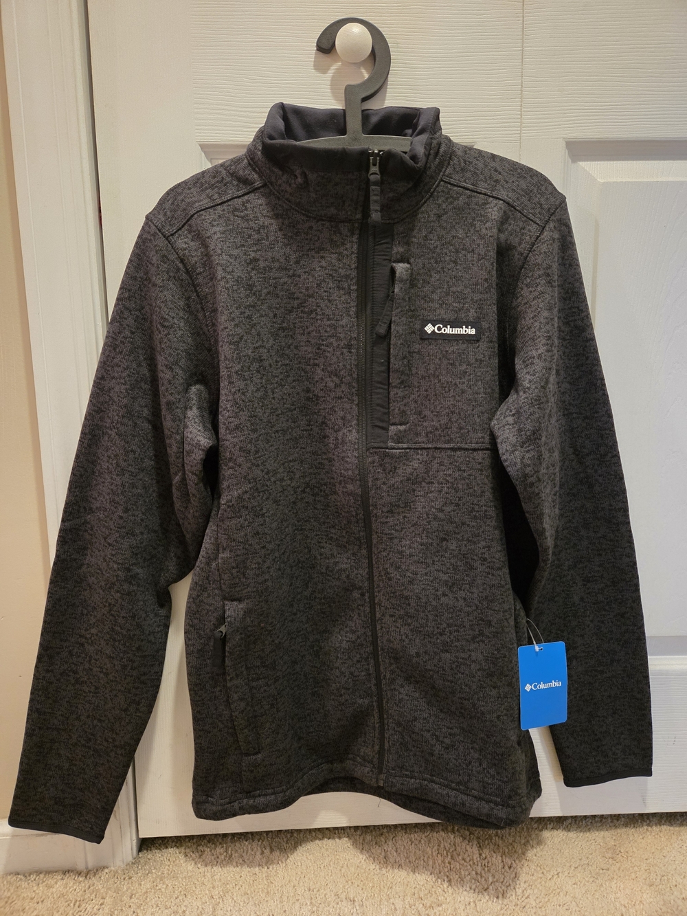 Columbia Dark Charcoal Heather Full-Zip Fleece Jacket